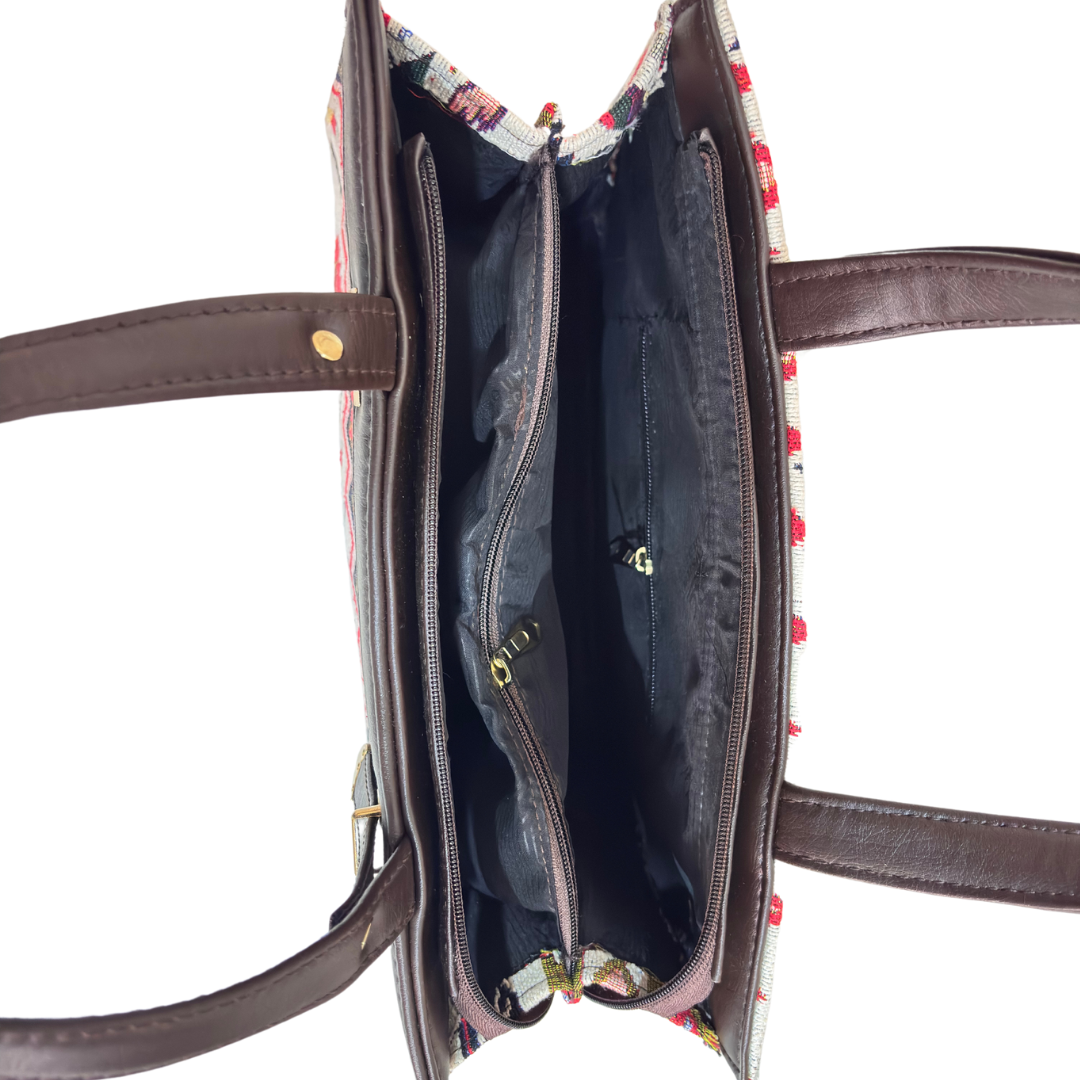 The Royal Rajwada Edition:- Women's Multicolor Handbag convertible Sling with complimentary Pouch - The House of RajPadmini