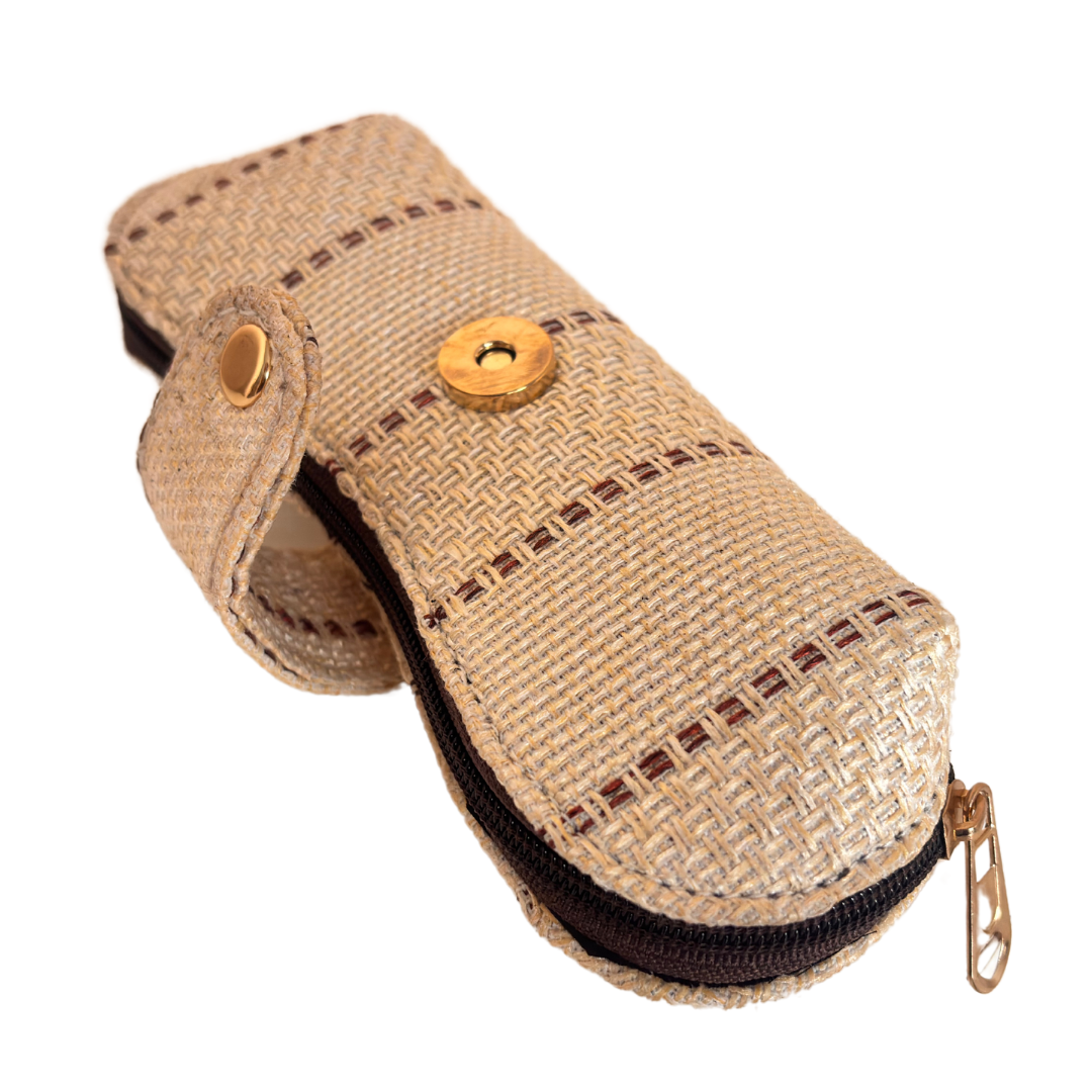 Handcrafted Jute Sunglass Case