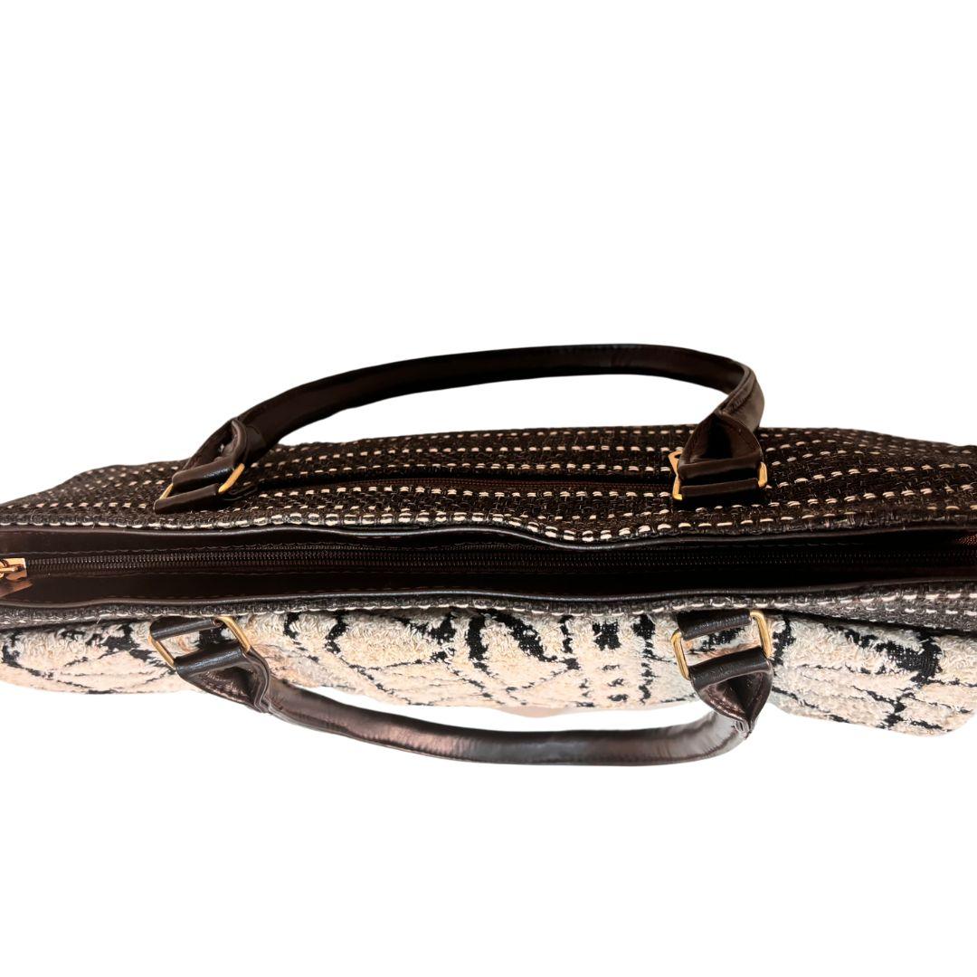 Ethnic Jute Black Laptop Tote Bag - The House of RajPadmini