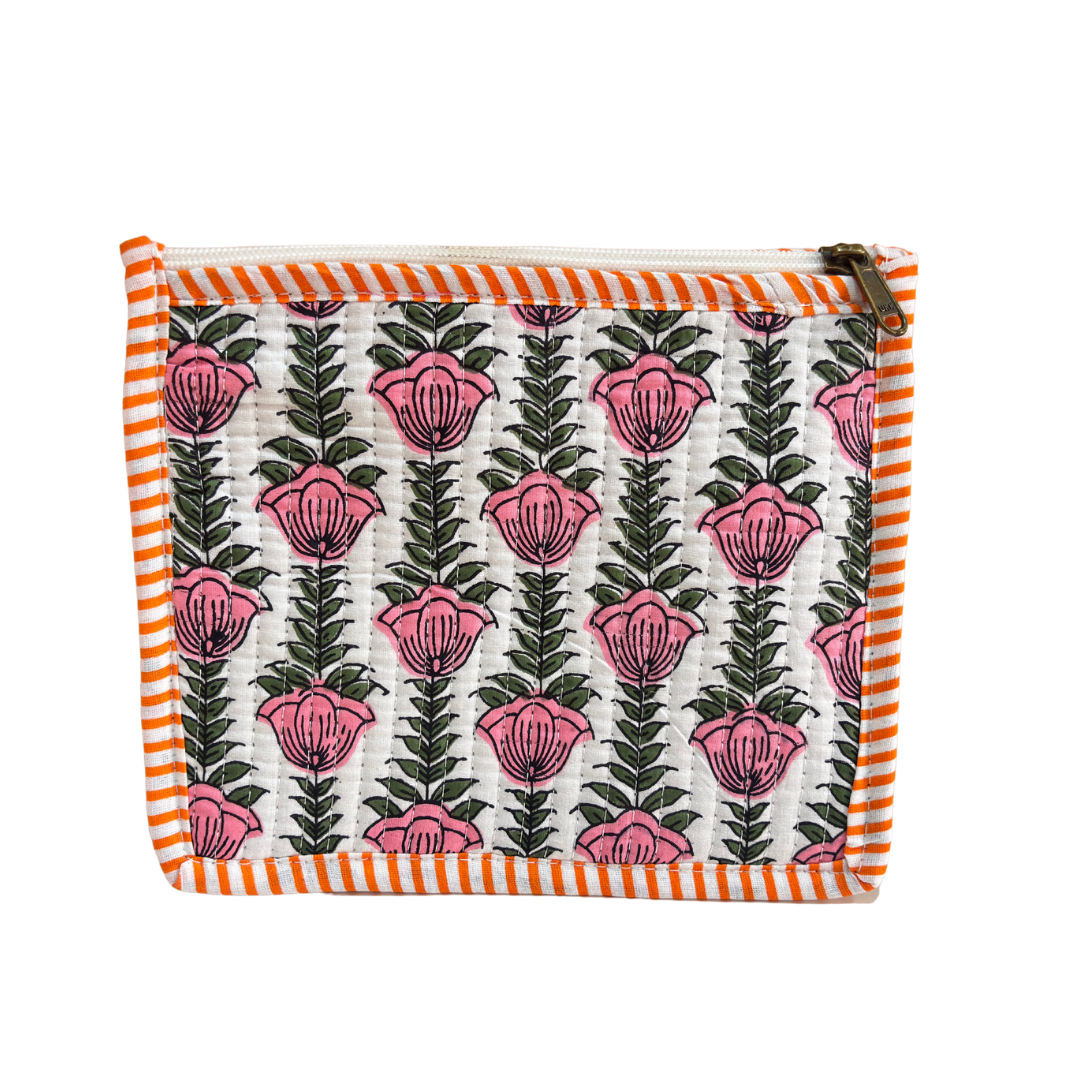 Quilted Cotton Multipurpose Envelope Pouch
