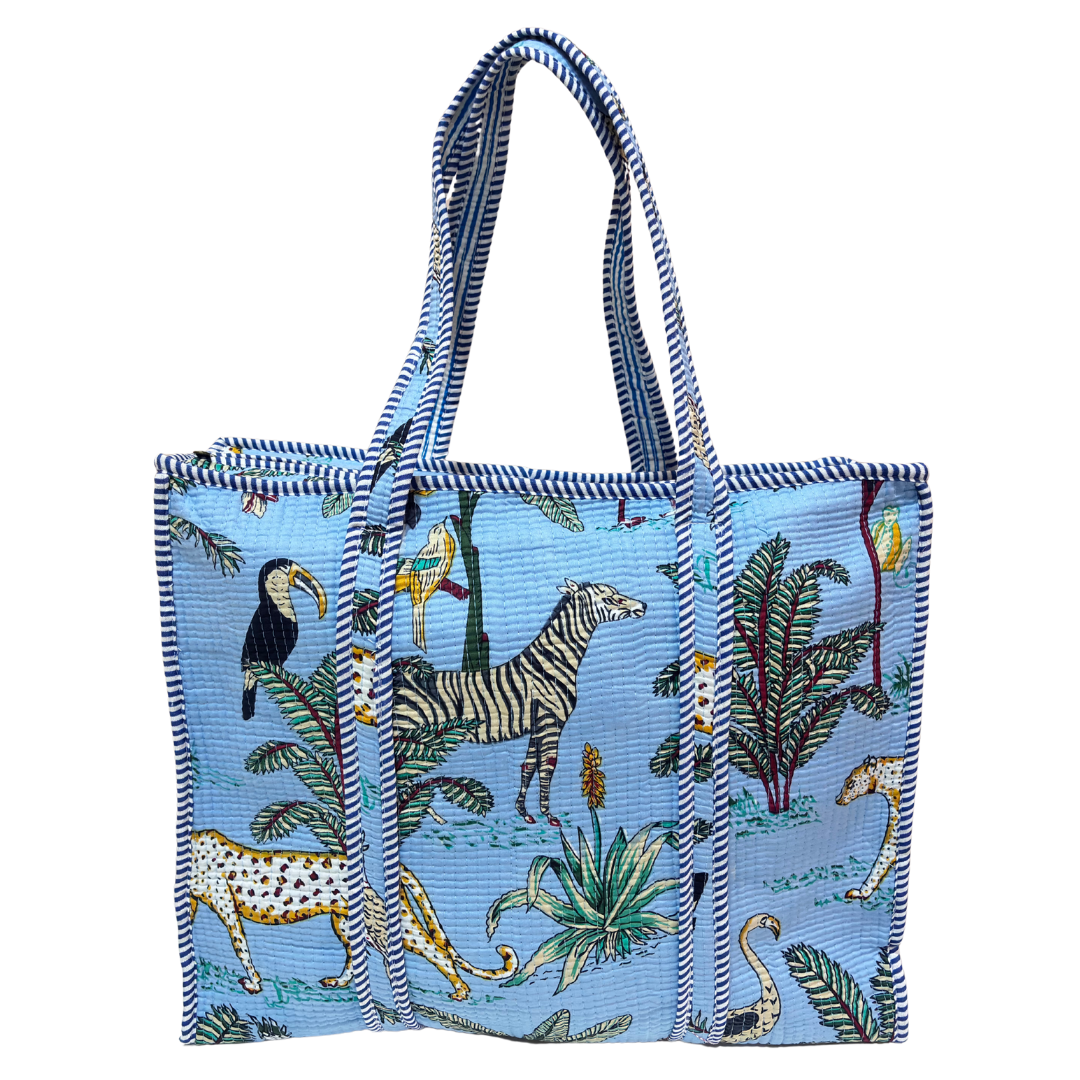 The Bazaar Bhoot Edition:- Premium Cotton Quilted Shopping Tote Bag