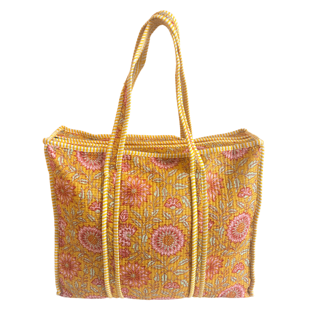 The Bazaar Bhoot Edition:- Premium Cotton Quilted Shopping Tote Bag