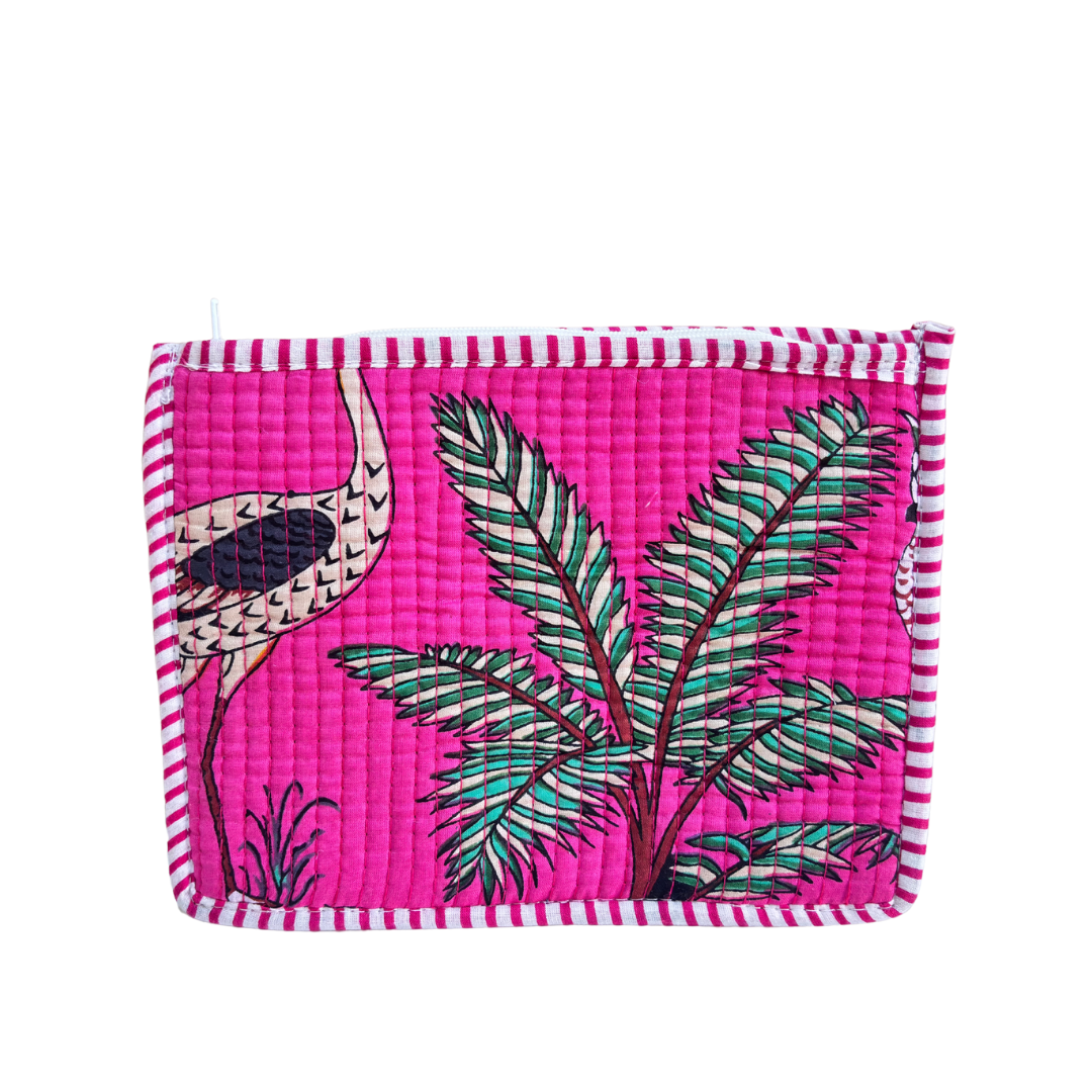 Quilted Cotton Multipurpose Envelope Pouch