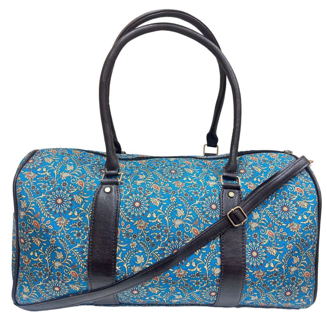 The Maharani Voyager Duffle Bag - Azure Dreams Collection