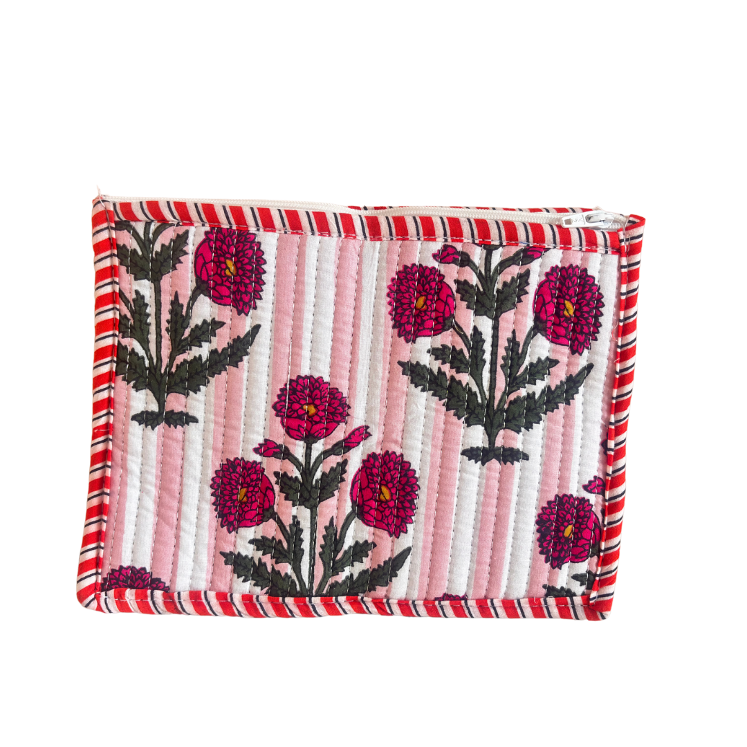 Quilted Cotton Multipurpose Envelope Pouch