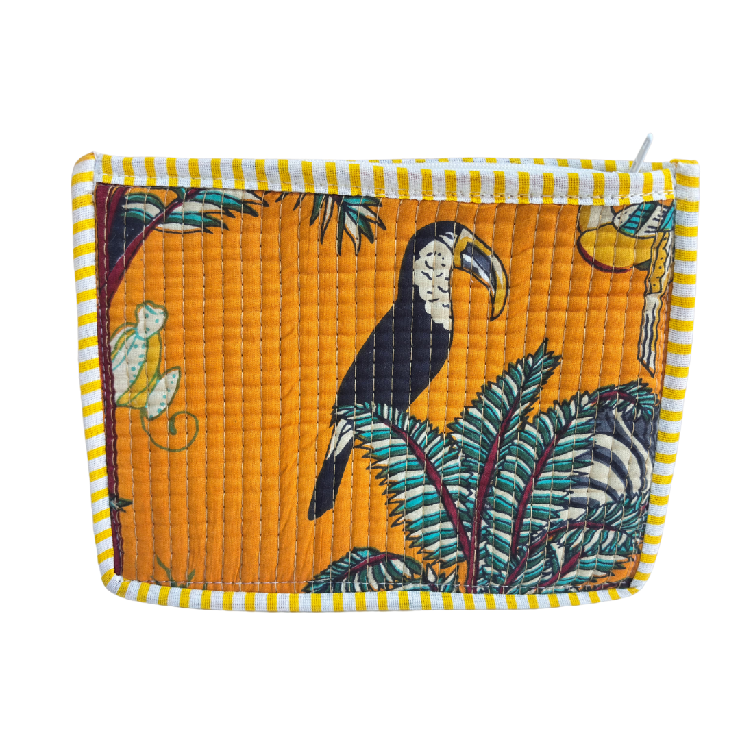 Quilted Cotton Multipurpose Envelope Pouch