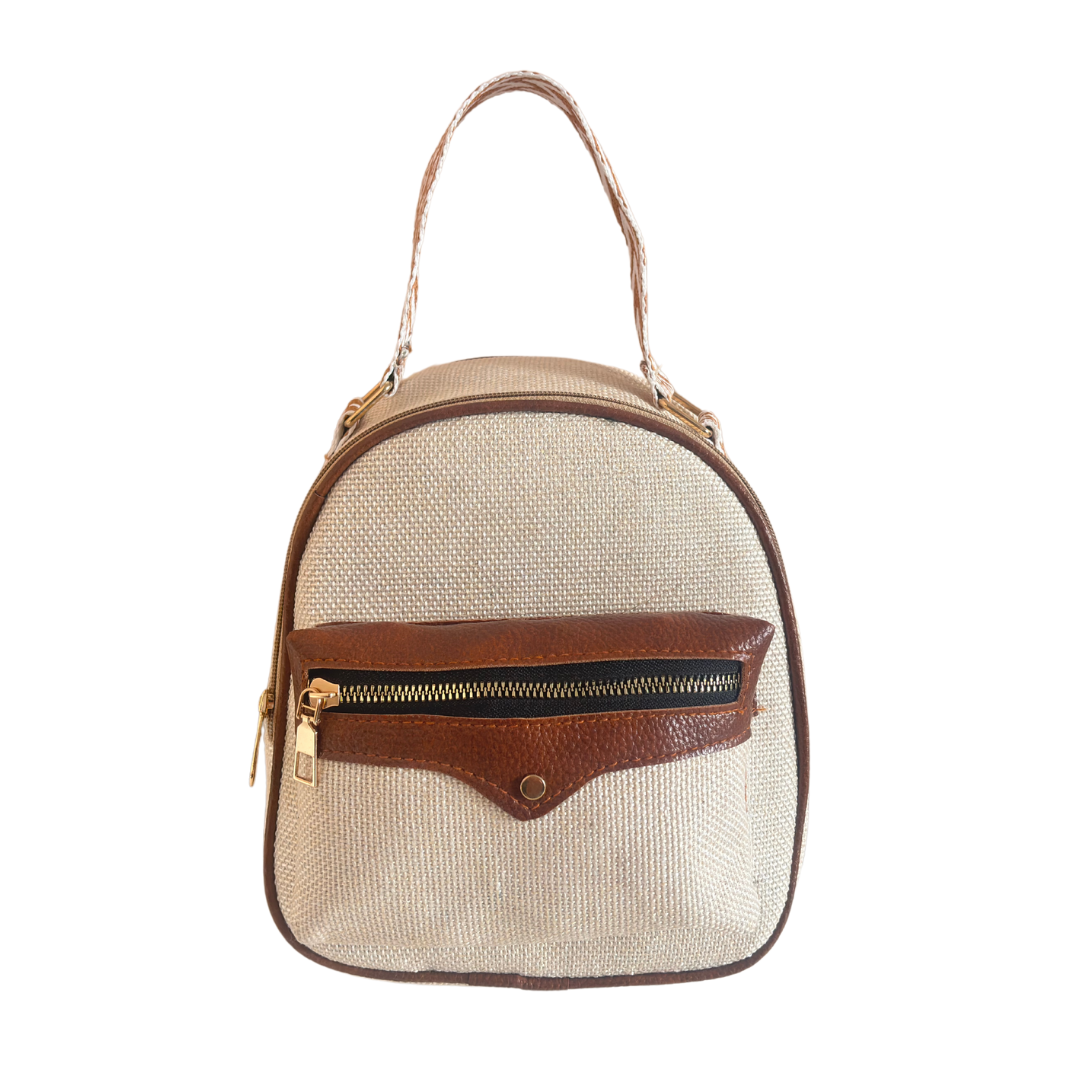The Himalyan Trailblazer Edition:- Premium Mini Jute Backpack with Broadbelt
