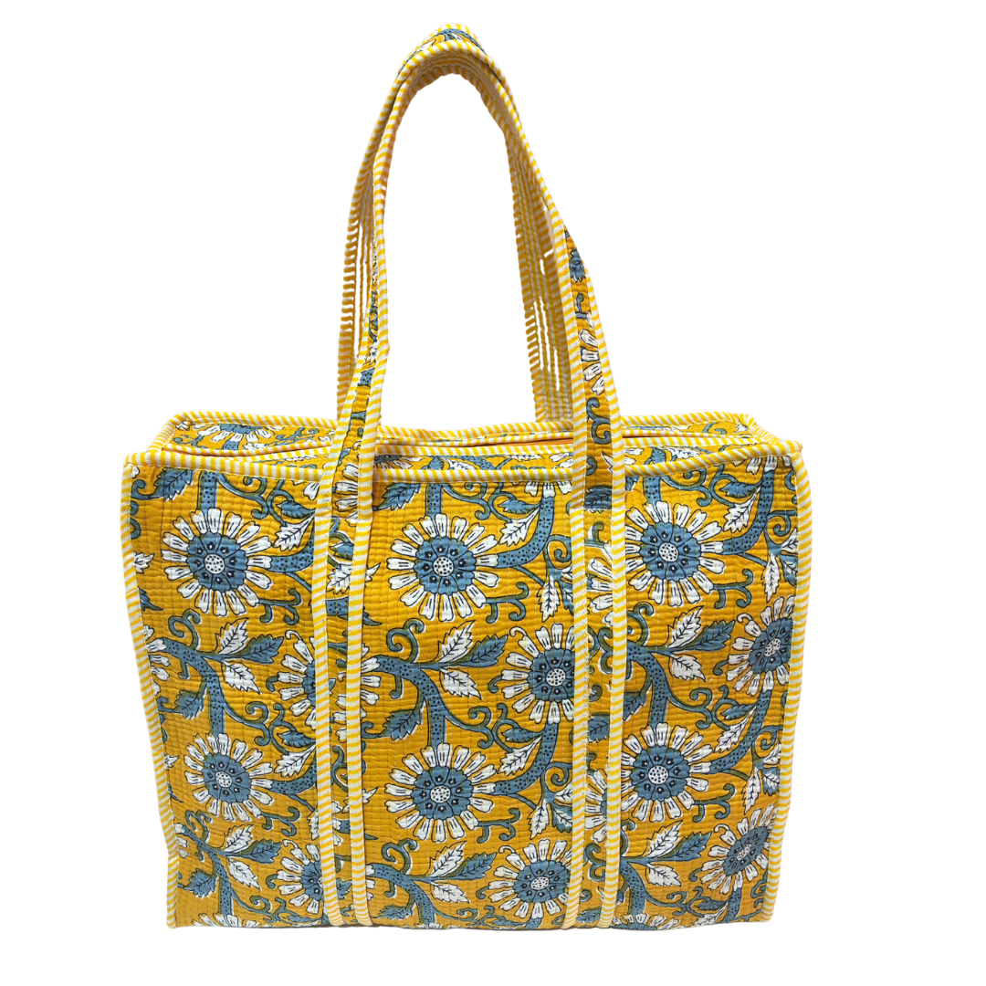 The Bazaar Bhoot Edition:- Premium Cotton Quilted Shopping Tote Bag