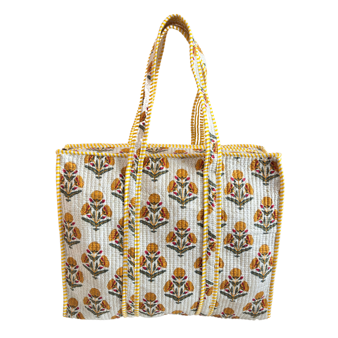 The Bazaar Bhoot Edition:- Premium Cotton Quilted Shopping Tote Bag