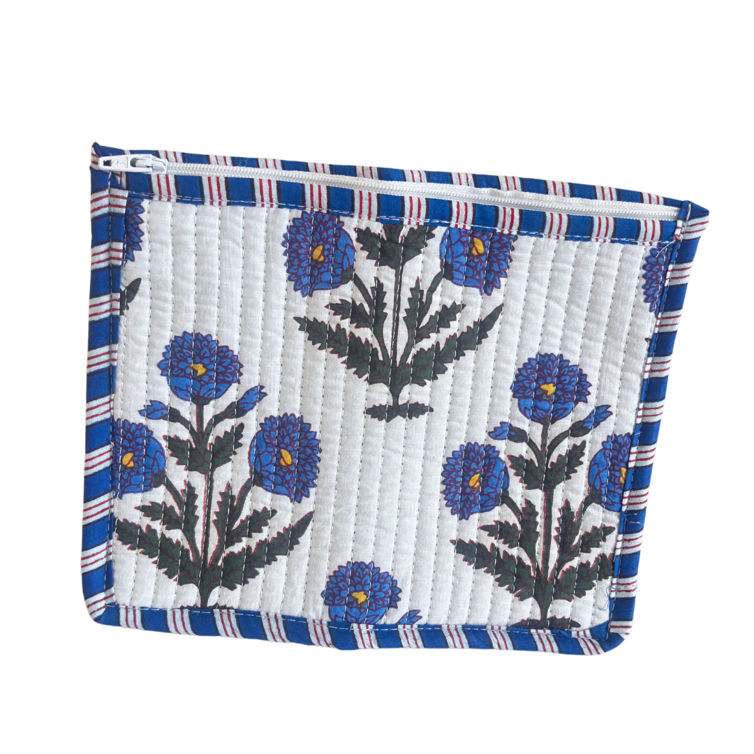 Quilted Cotton Multipurpose Envelope Pouch
