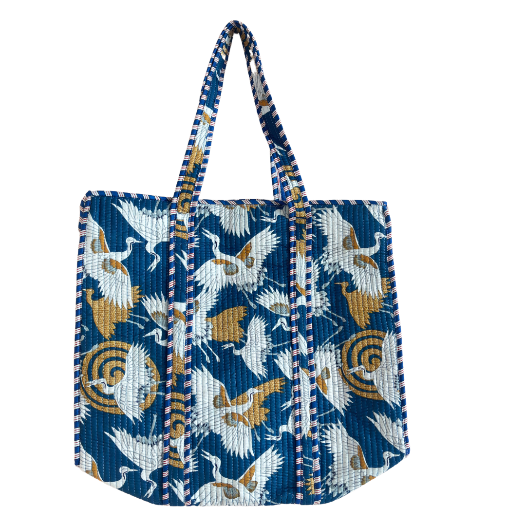 The Bazaar Bhoot Edition:- Premium Cotton Quilted Shopping Tote Bag