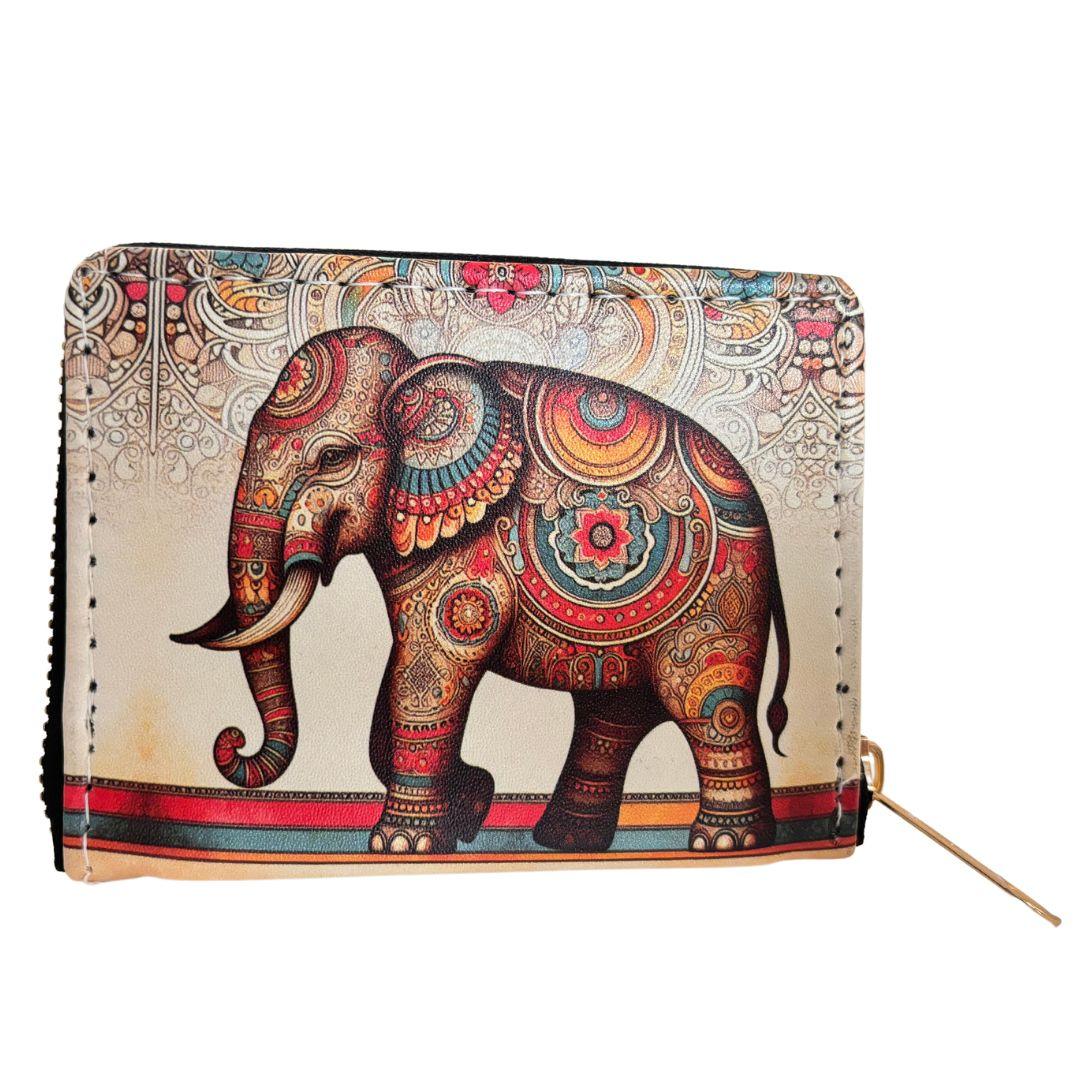 Alluring Ethnic Backpack and Coin Wallet Combo - The House of RajPadmini
