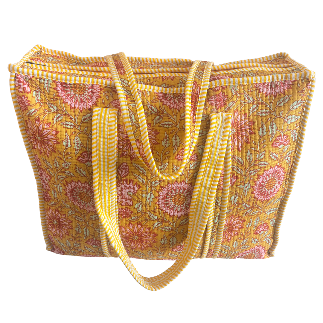 The Bazaar Bhoot Edition:- Premium Cotton Quilted Shopping Tote Bag