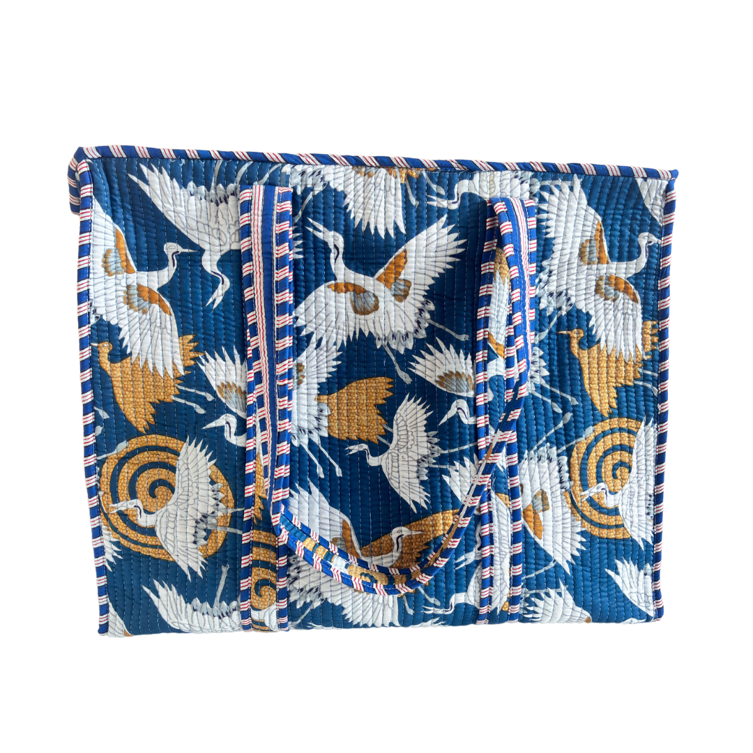 The Bazaar Bhoot Edition:- Premium Cotton Quilted Shopping Tote Bag