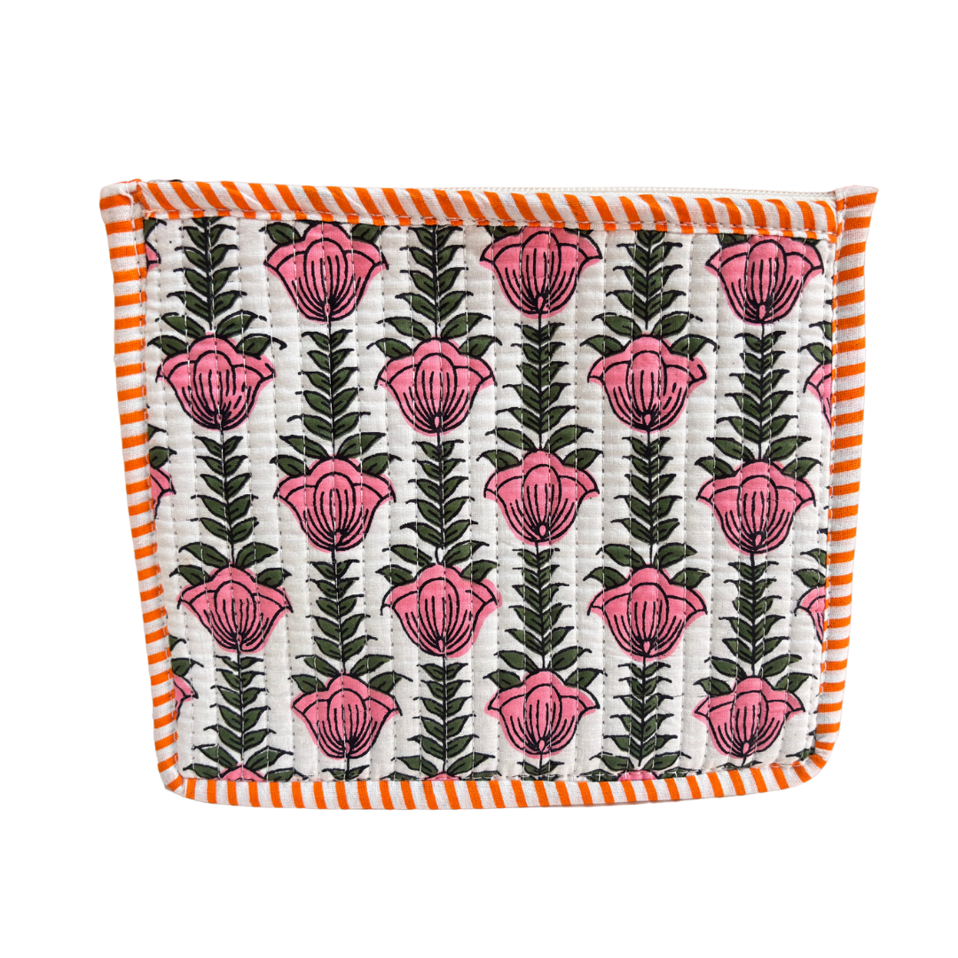 Quilted Cotton Multipurpose Envelope Pouch