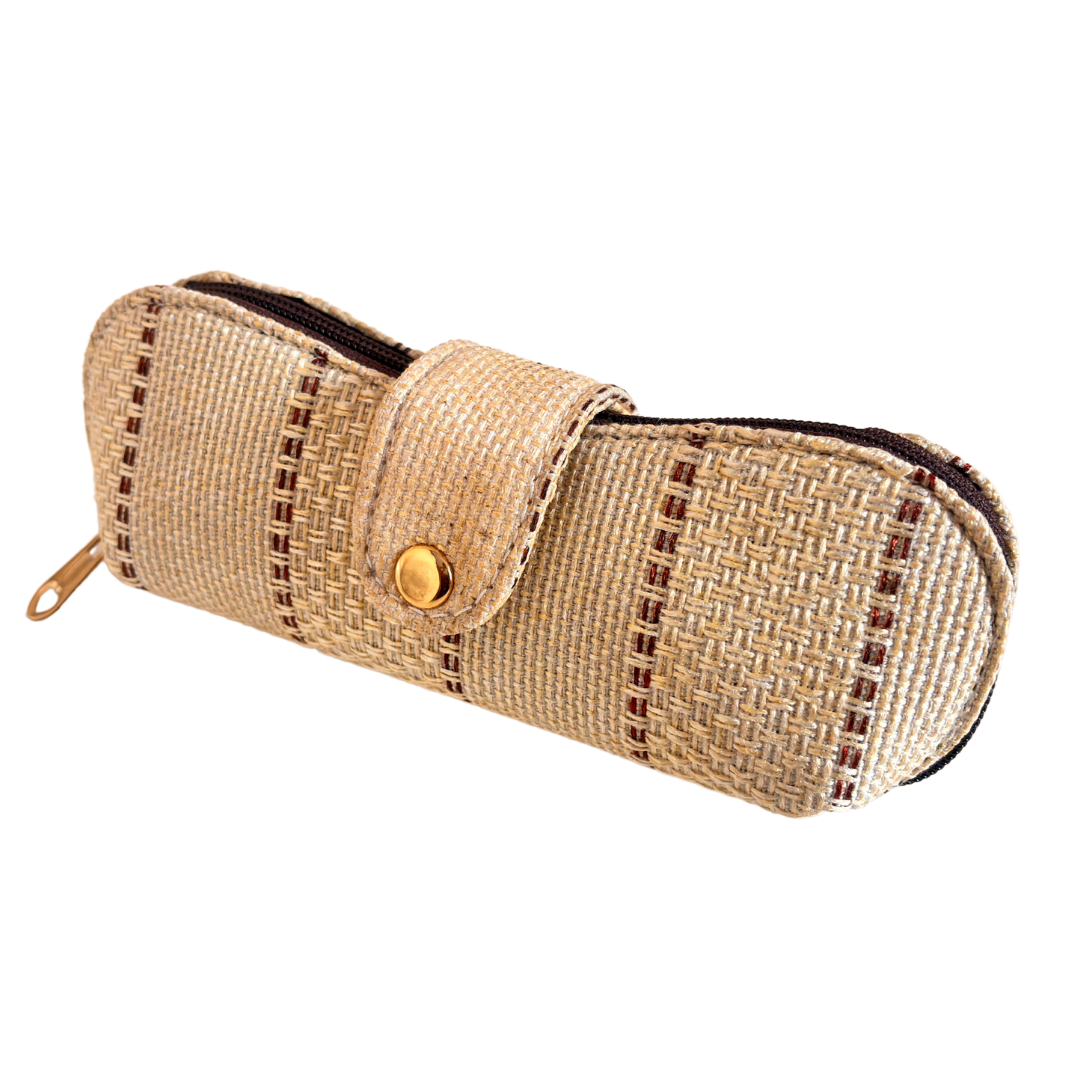 Handcrafted Jute Sunglass Case