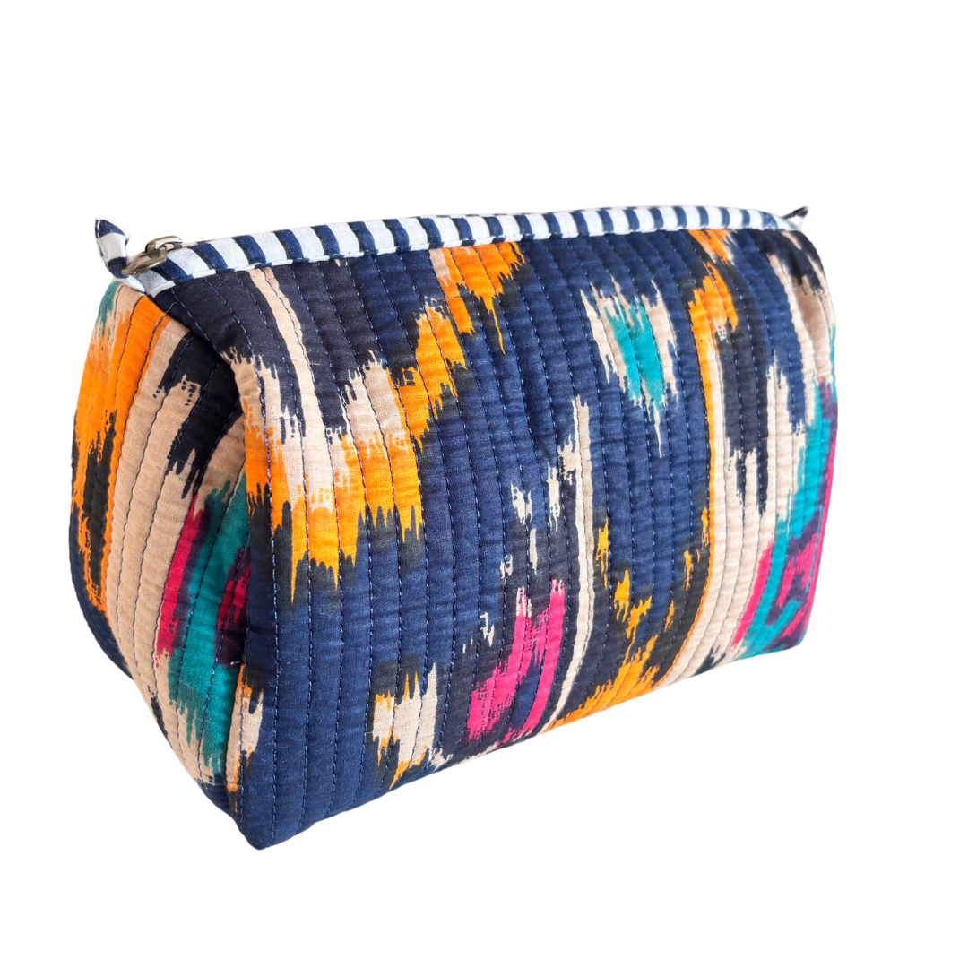 The Alfred Edition Travel Accessory:- Premium Waterproof Quilted Cotton Beauty/Travel Organizer Bag for Men & Women