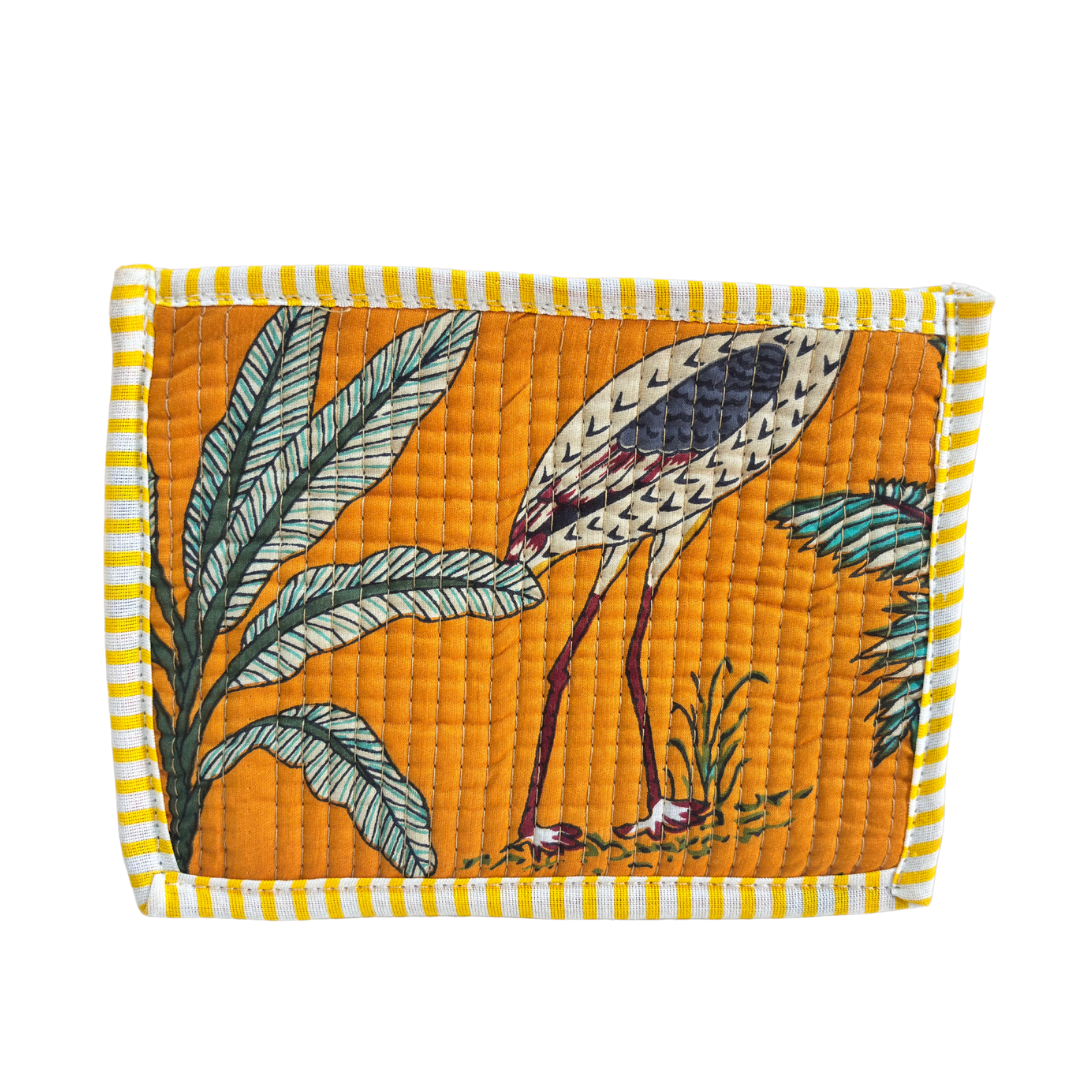 Quilted Cotton Multipurpose Envelope Pouch