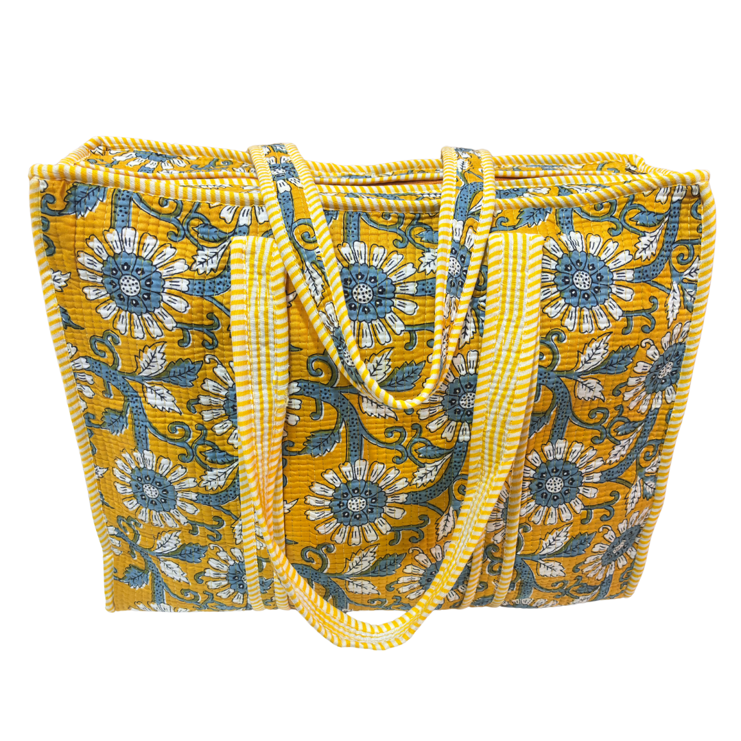 The Bazaar Bhoot Edition:- Premium Cotton Quilted Shopping Tote Bag