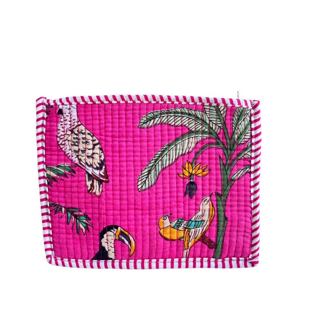 Quilted Cotton Multipurpose Envelope Pouch