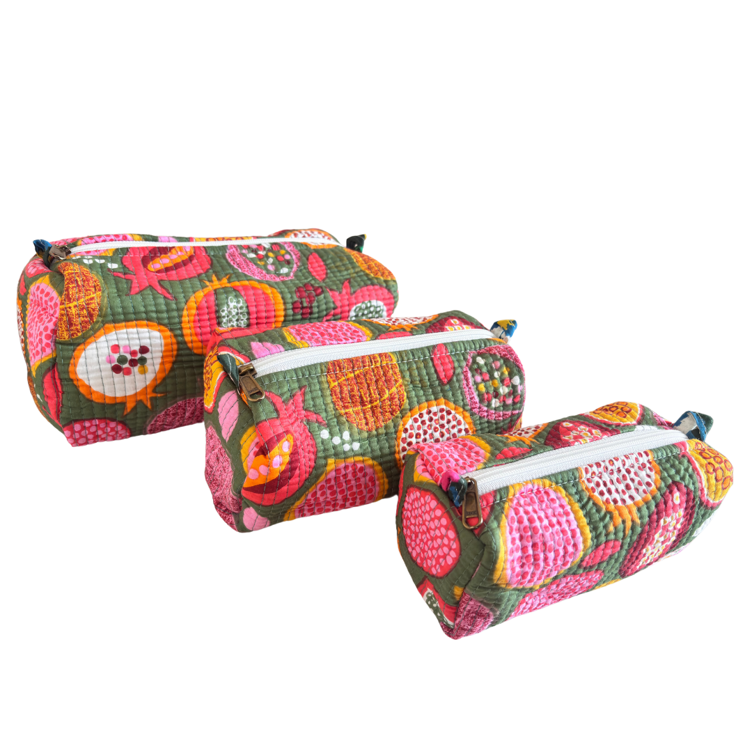 The Alfred Edition Travel Accessory:- Premium Waterproof Quilted Cotton Beauty/Travel Organizer Bag for Men & Women