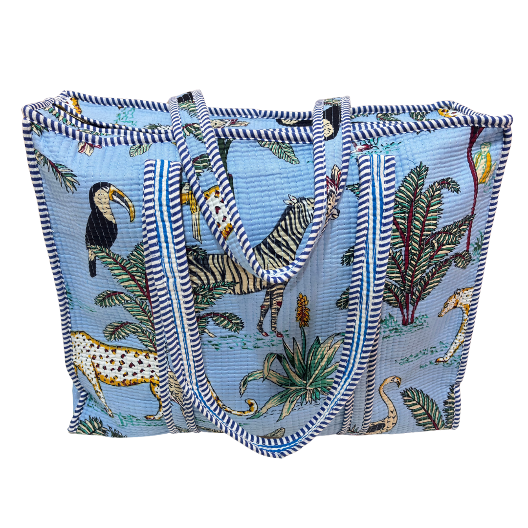 The Bazaar Bhoot Edition:- Premium Cotton Quilted Shopping Tote Bag