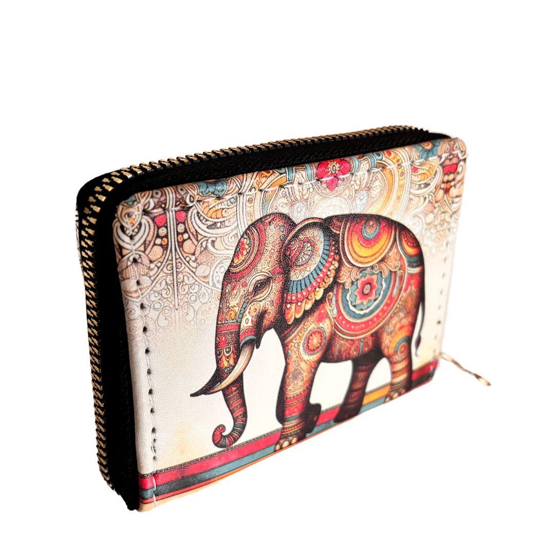 Alluring Ethnic Backpack and Coin Wallet Combo - The House of RajPadmini