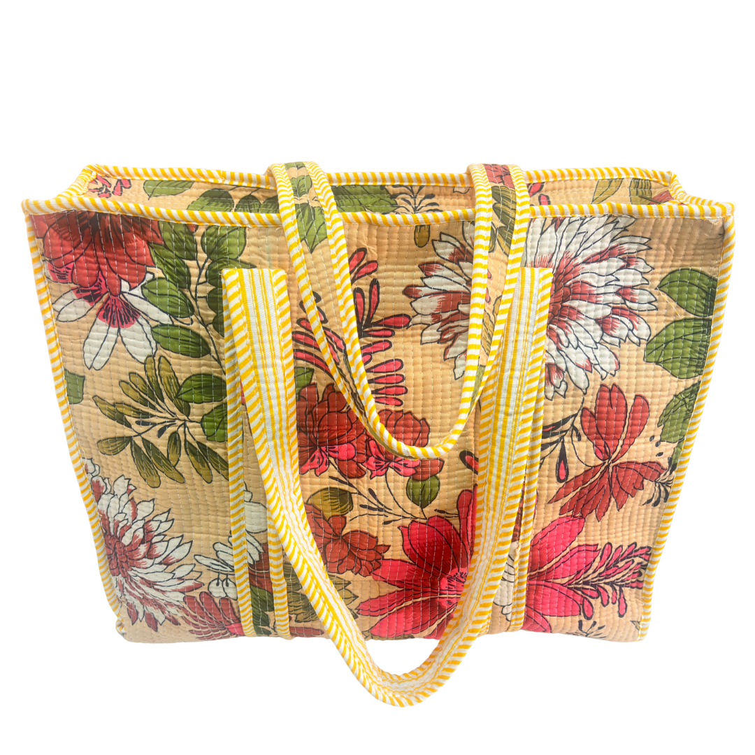 The Bazaar Bhoot Edition:- Premium Cotton Quilted Shopping Tote Bag