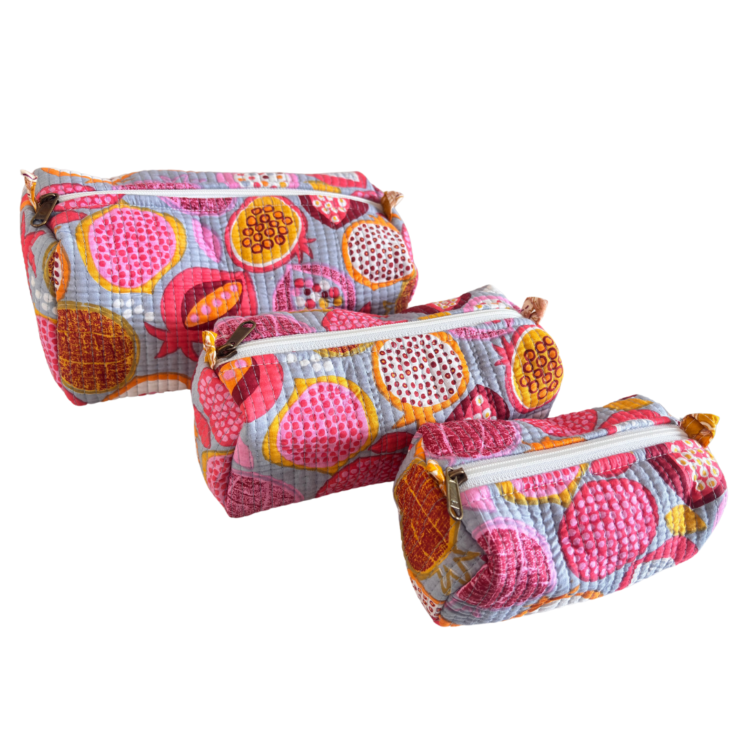 The Alfred Edition Travel Accessory:- Premium Waterproof Quilted Cotton Beauty/Travel Organizer Bag for Men & Women