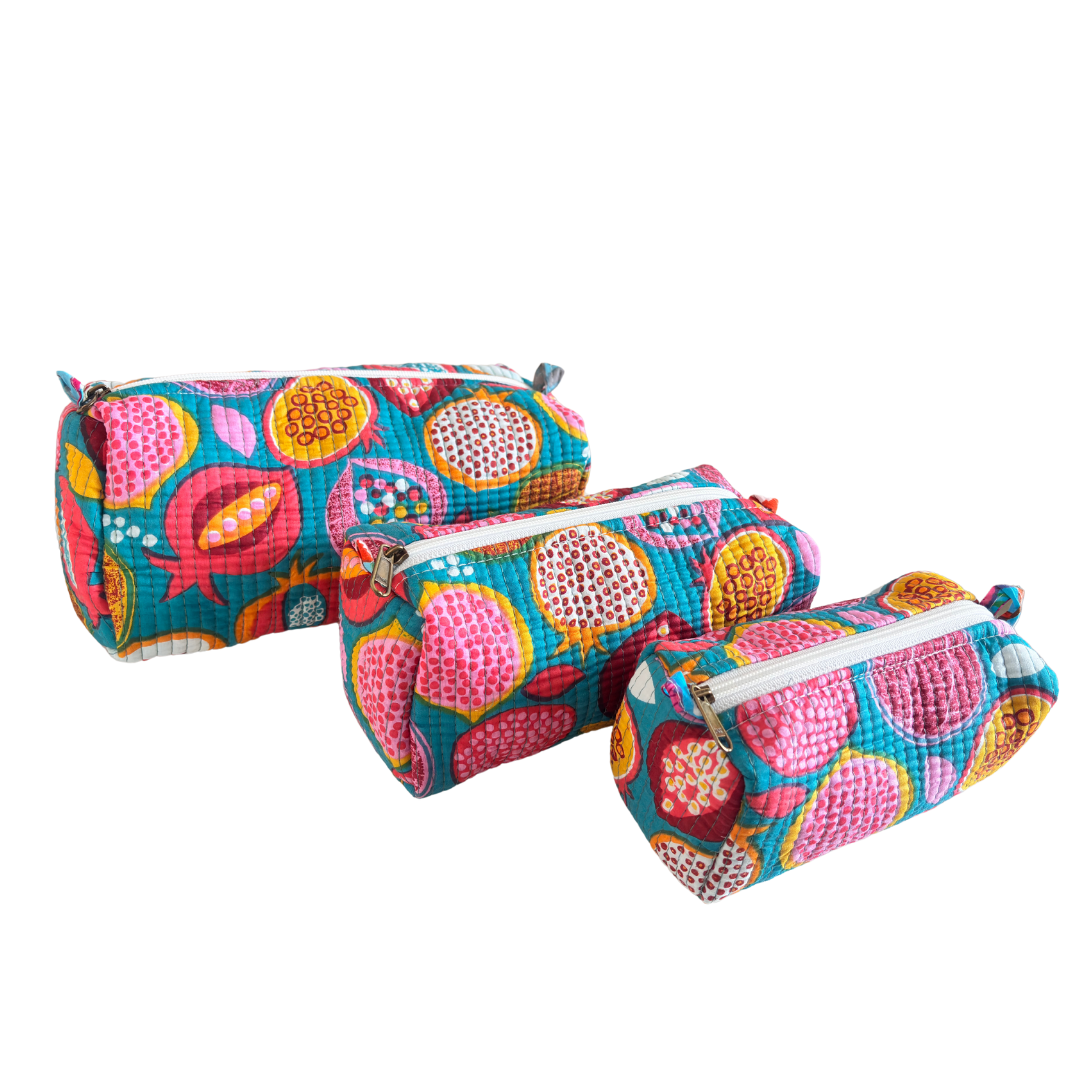 The Alfred Edition Travel Accessory:- Premium Waterproof Quilted Cotton Beauty/Travel Organizer Bag for Men & Women