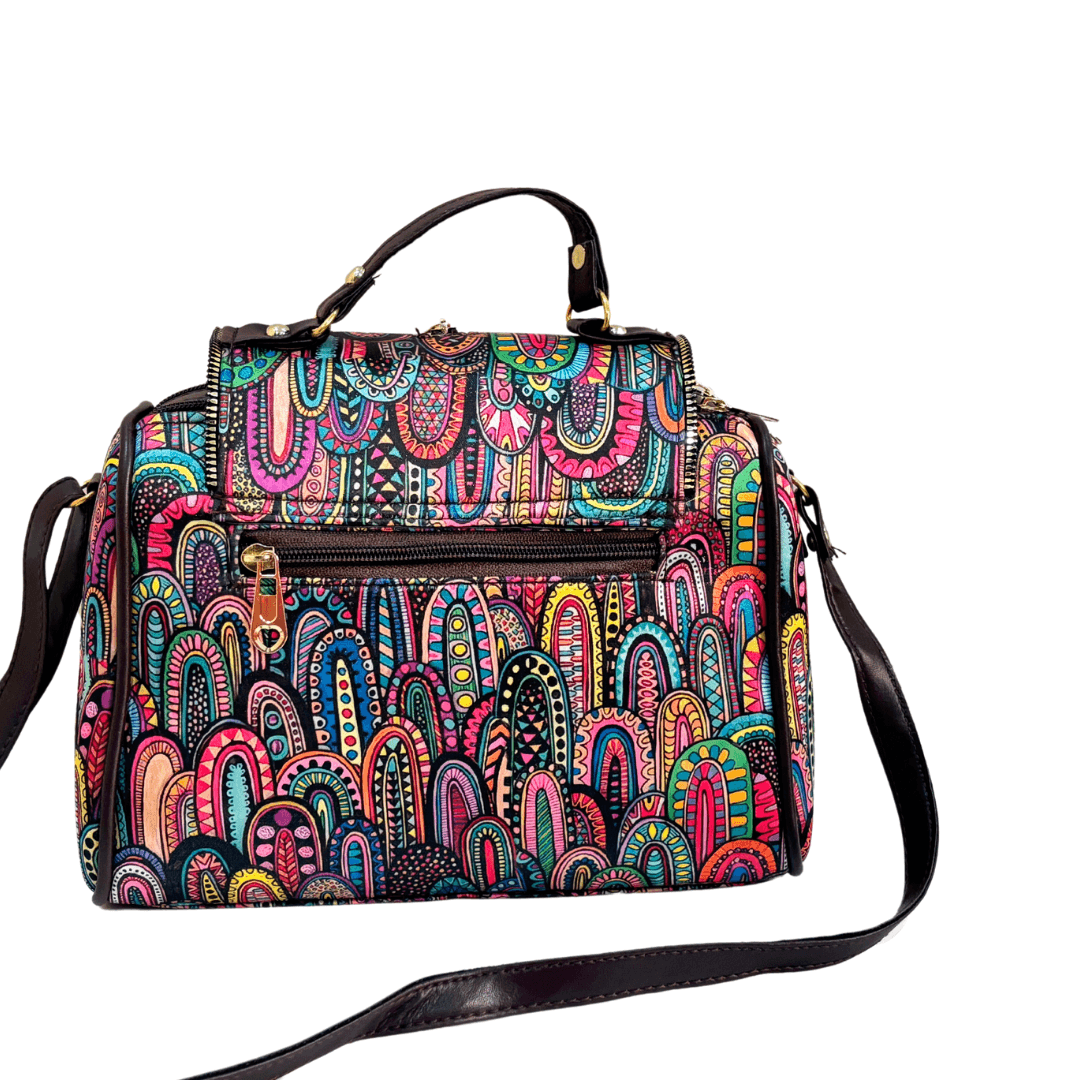 Multicolour Printed Sling Bag - The House of RajPadmini