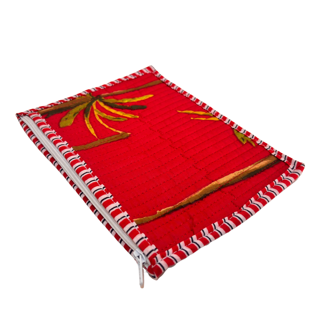 Quilted Cotton Multipurpose Envelope Pouch