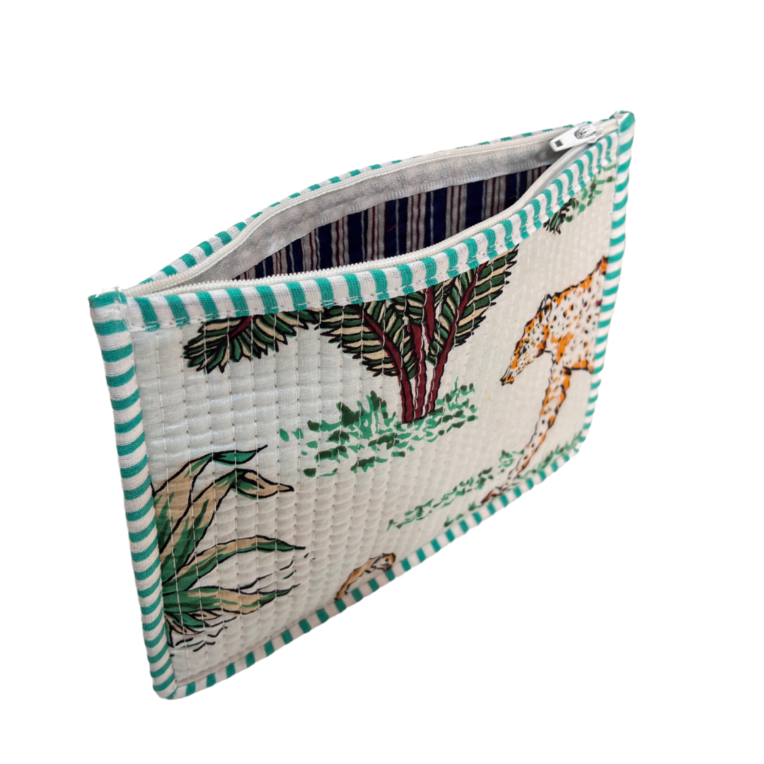 Quilted Cotton Multipurpose Envelope Pouch