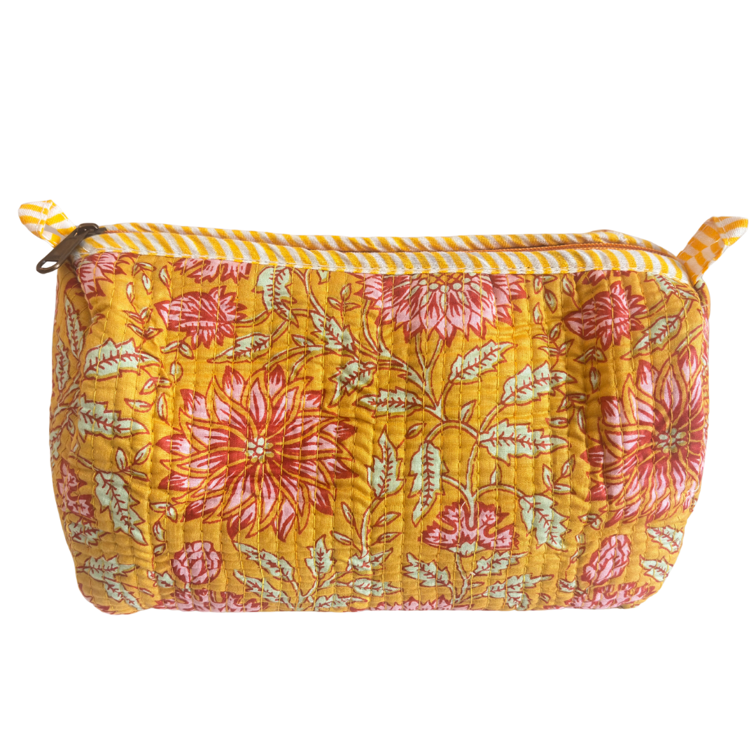 4-in-1 Festive Gifting COMBO : Premium Quilted Tote Bag + 3 Waterproof Pouches = Your Complete Organization Solution!