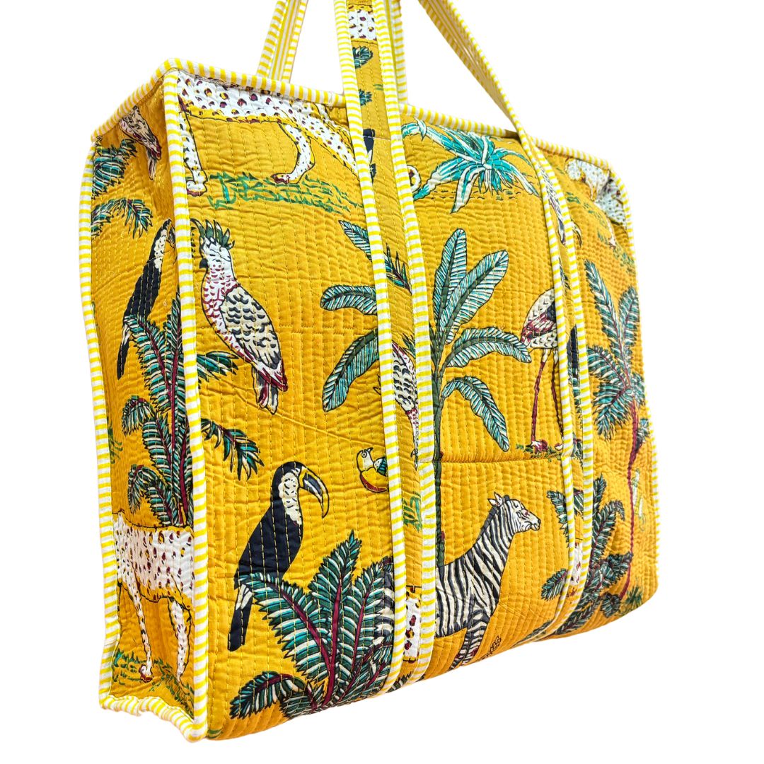 The Bazaar Bhoot Edition:- Premium Cotton Quilted Shopping Tote Bag