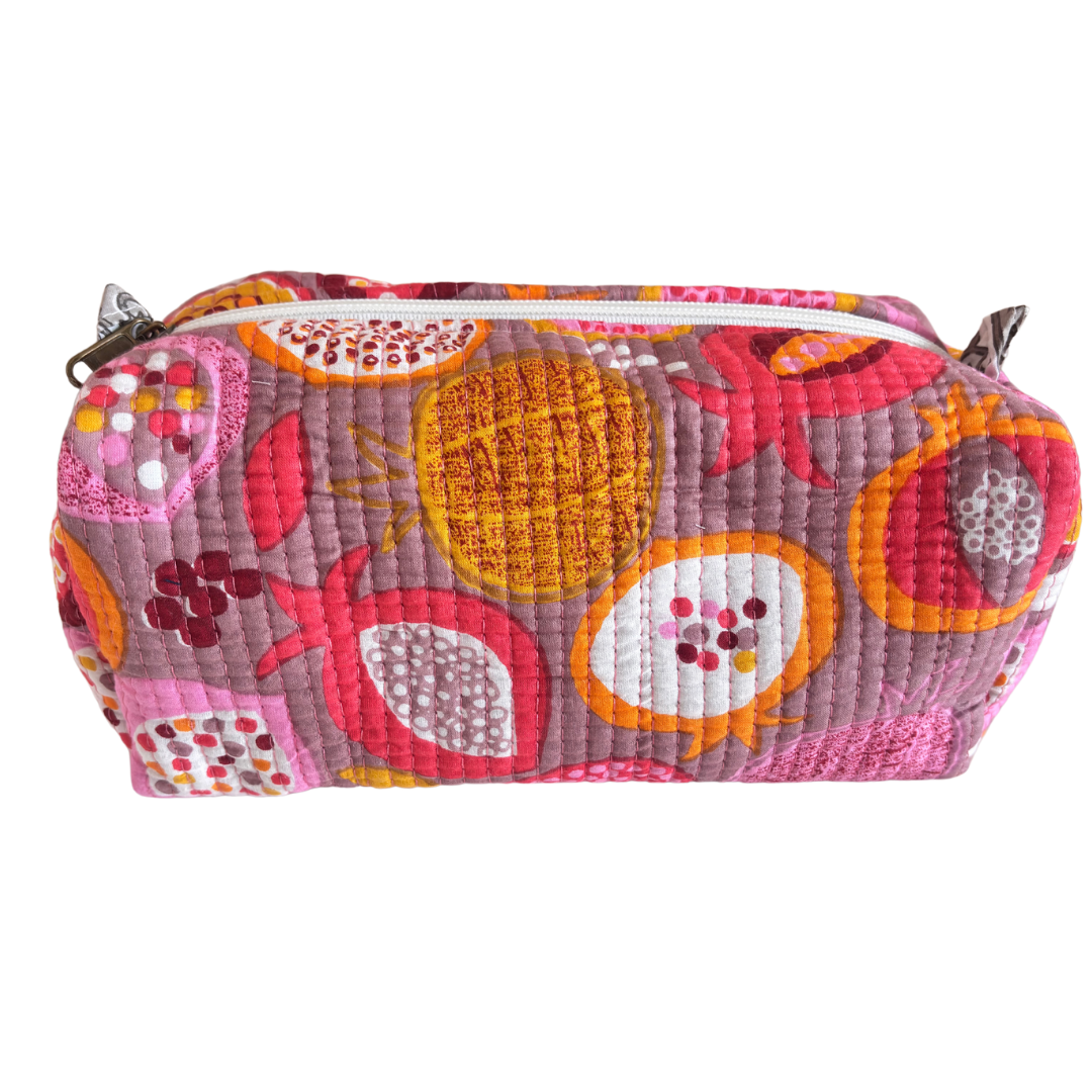 The Alfred Edition Travel Accessory:- Premium Handcrafted Waterproof Quilted Cotton Beauty/Travel Organizer Bag for Men & Women