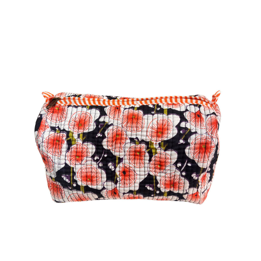 4-in-1 Festive Gifting COMBO : Premium Quilted Tote Bag + 3 Waterproof Pouches = Your Complete Organization Solution!