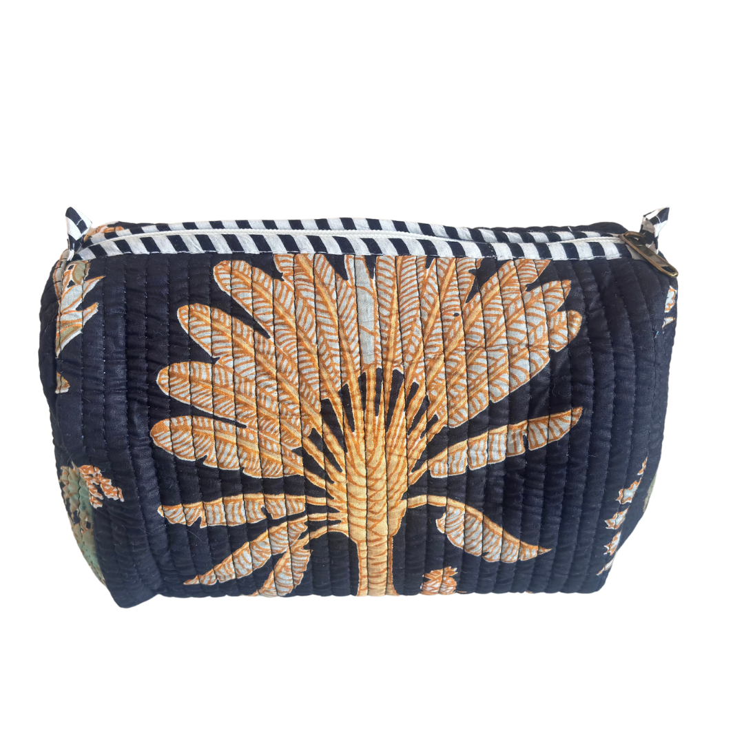 The Alfred Edition Travel Accessory:- Premium Waterproof Quilted Cotton Beauty/Travel Organizer Bag for Men & Women