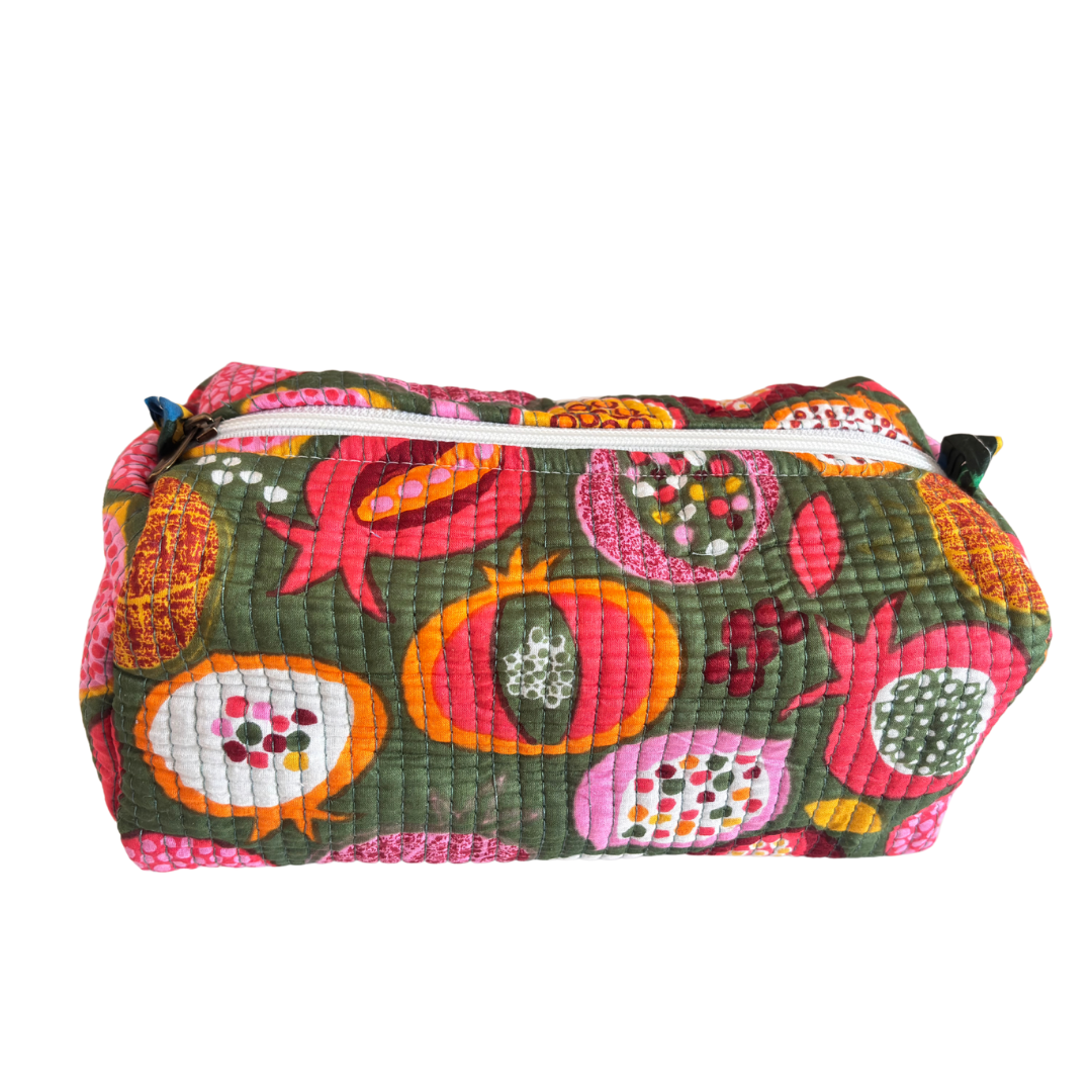 The Alfred Edition Travel Accessory:- Premium Waterproof Quilted Cotton Beauty/Travel Organizer Bag for Men & Women