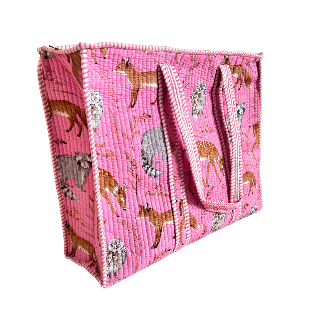 The Bazaar Bhoot Edition:- Premium Cotton Quilted Shopping Tote Bag