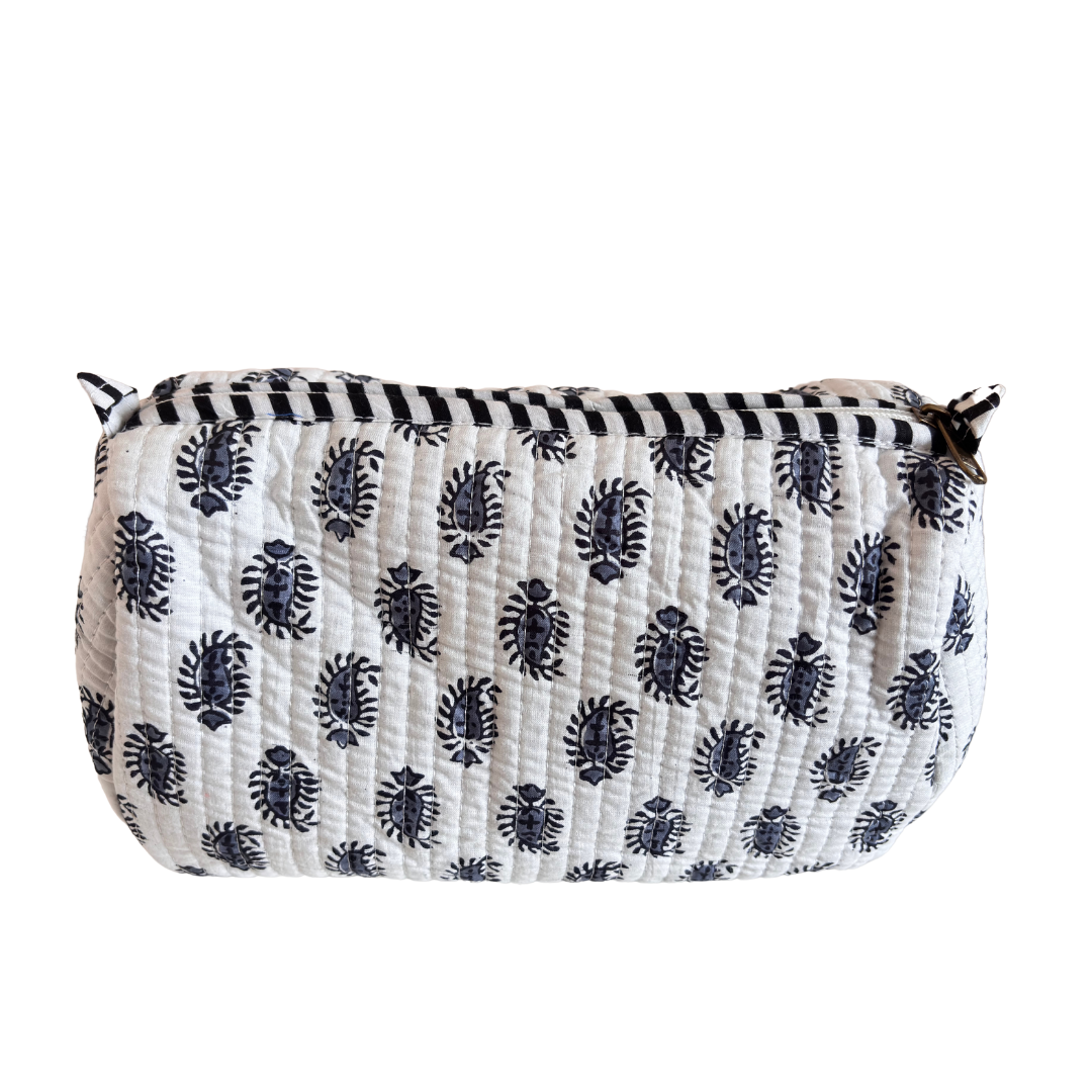 The Alfred Edition Travel Accessory:- Premium Waterproof Quilted Cotton Beauty/Travel Organizer Bag for Men & Women