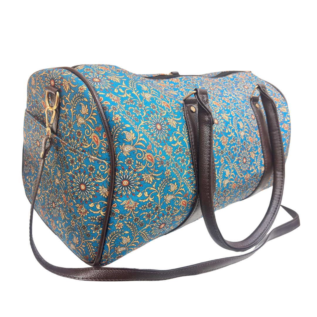 The Maharani Voyager Duffle Bag - Azure Dreams Collection