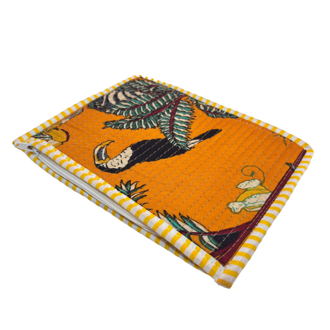 Quilted Cotton Multipurpose Envelope Pouch