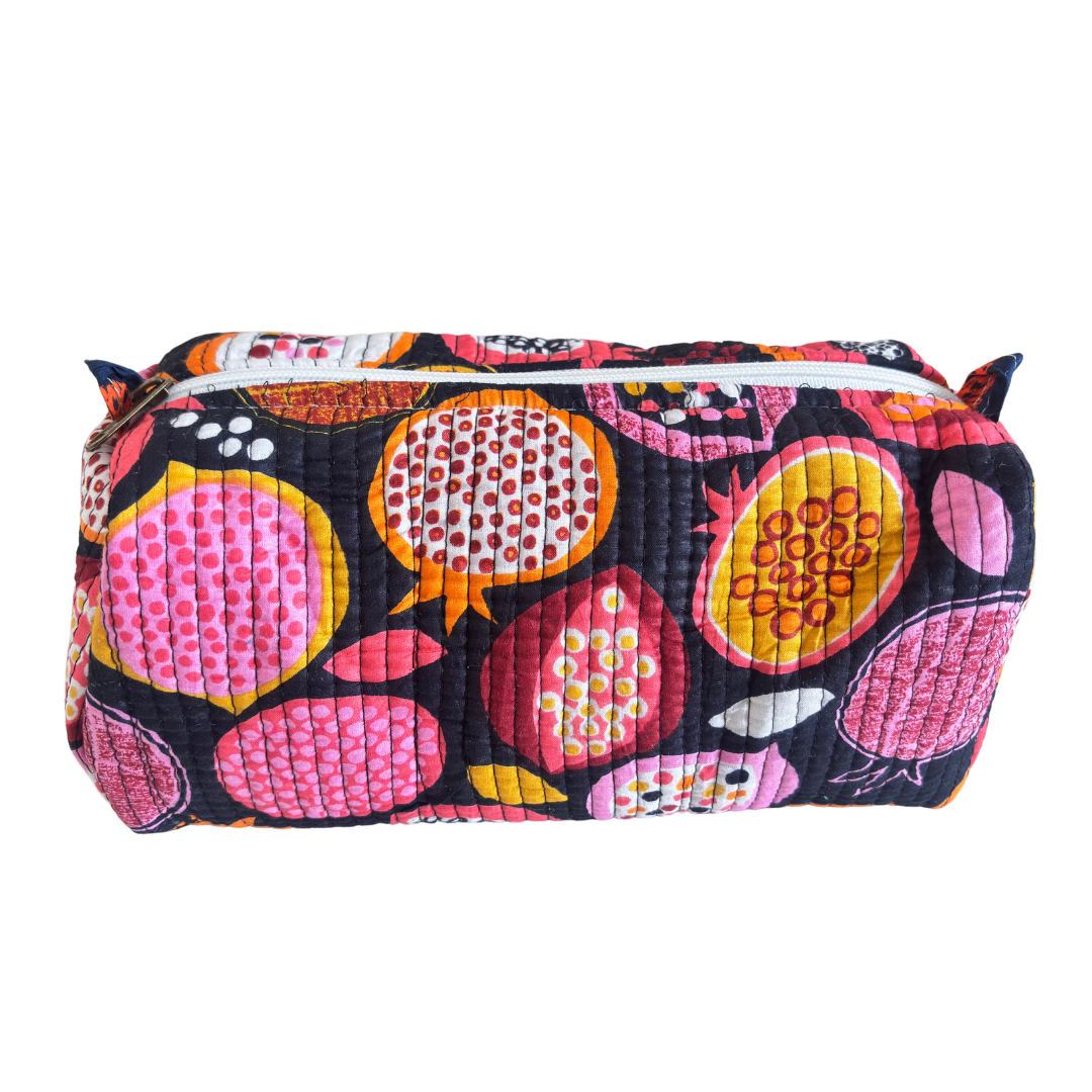 The Alfred Edition Travel Accessory:- Premium Handcrafted Waterproof Quilted Cotton Beauty/Travel Organizer Bag for Men & Women