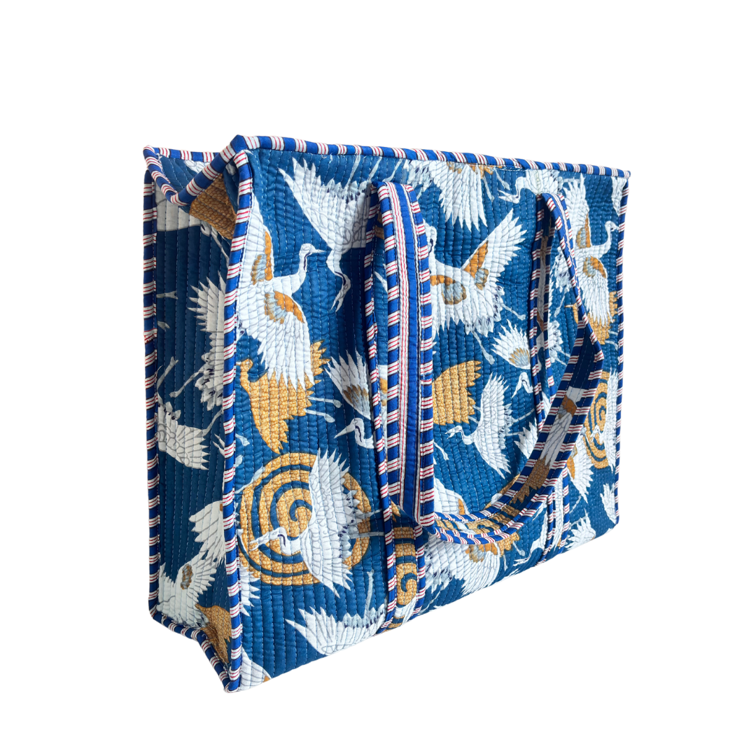 The Bazaar Bhoot Edition:- Premium Cotton Quilted Shopping Tote Bag