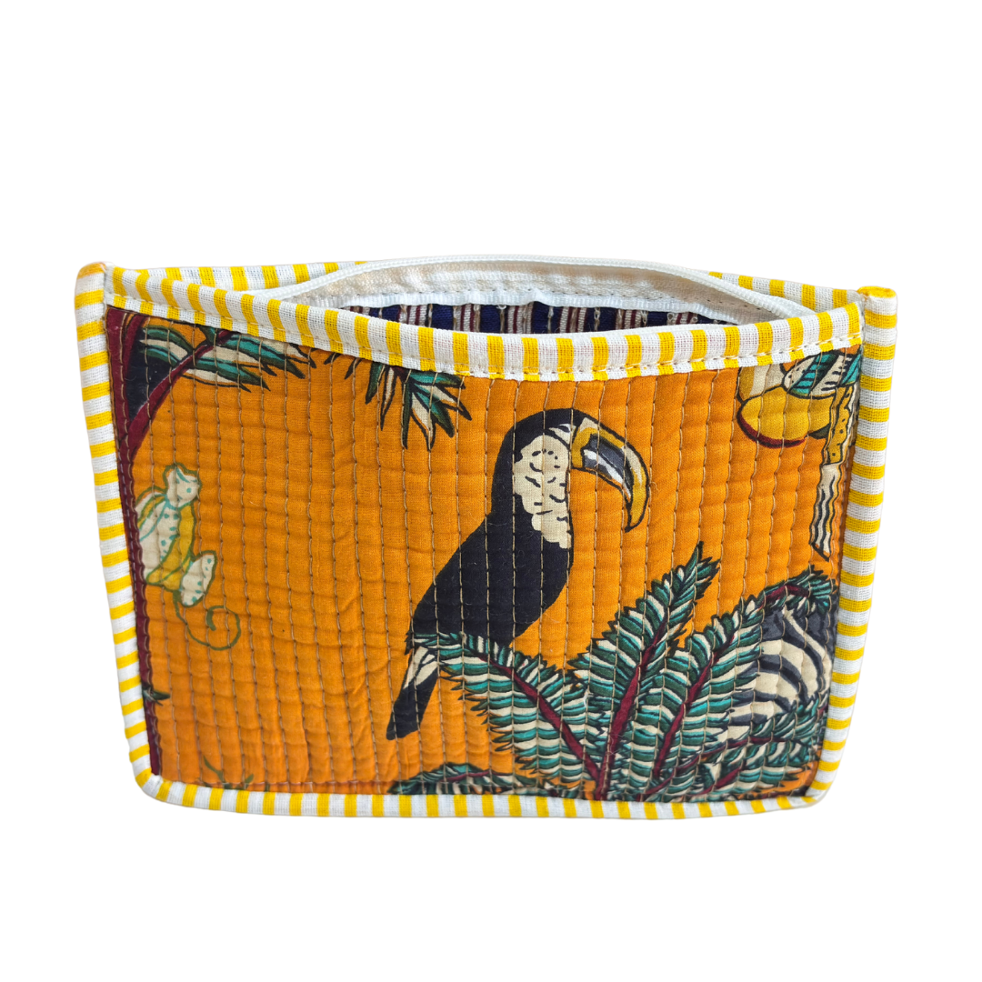 Quilted Cotton Multipurpose Envelope Pouch