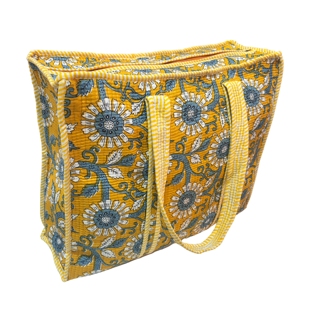 The Bazaar Bhoot Edition:- Premium Cotton Quilted Shopping Tote Bag