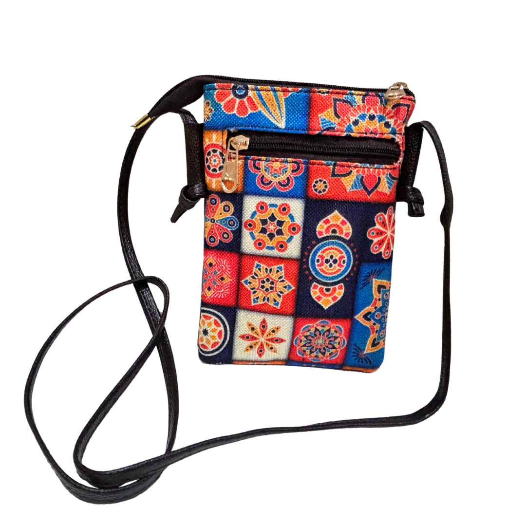 The DoorSanchaar Edition:- Women's Printed Mobile Sling Bag