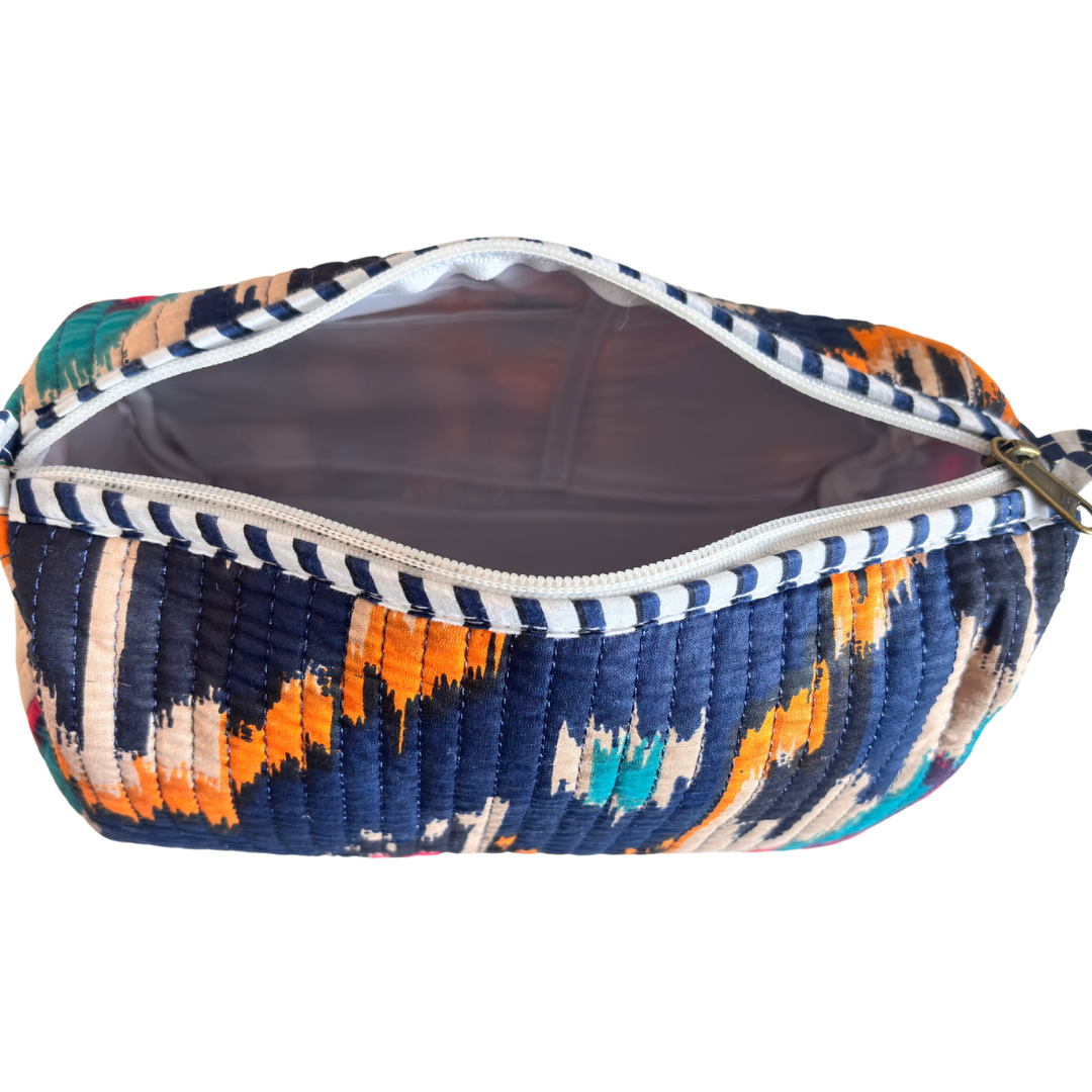 The Alfred Edition Travel Accessory:- Premium Waterproof Quilted Cotton Beauty/Travel Organizer Bag for Men & Women
