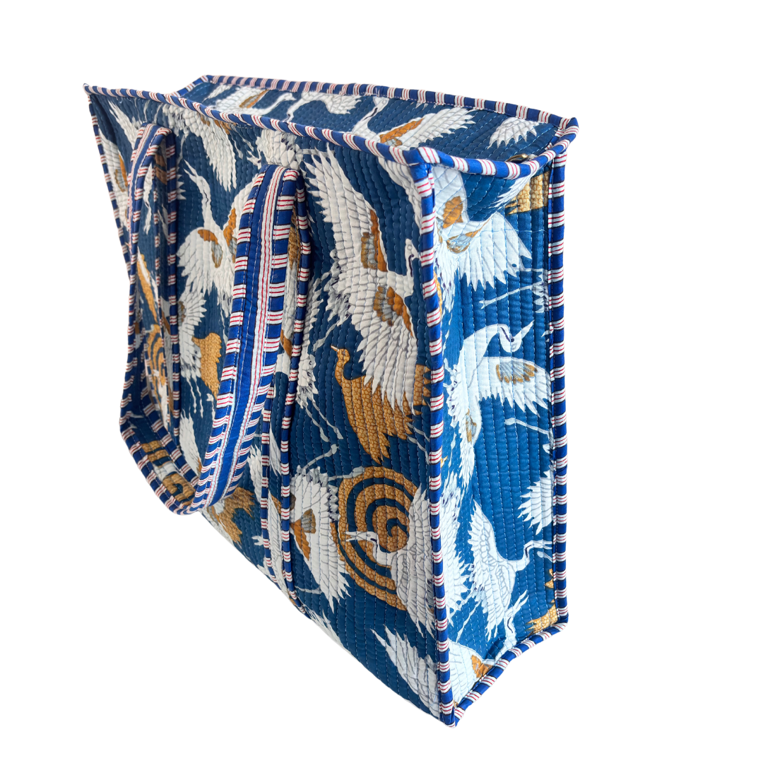 The Bazaar Bhoot Edition:- Premium Cotton Quilted Shopping Tote Bag